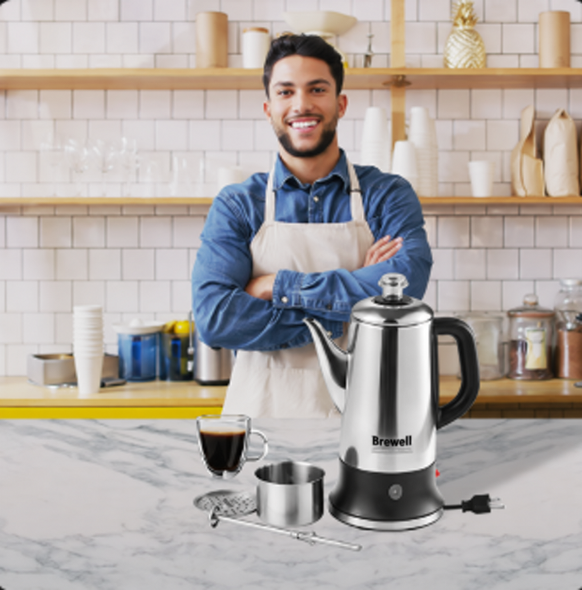 Brewell Percolator Coffee Pot